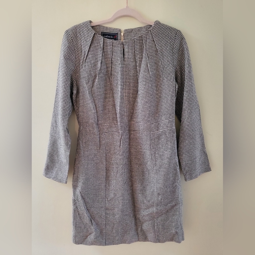 Vintage Houndstooth Dress (L)